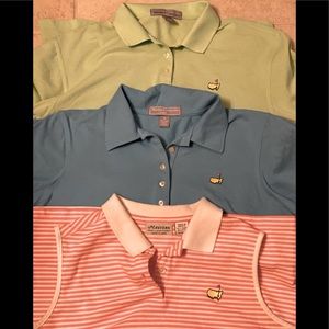 3 Ladies Masters Golf Shirt one bundle sale